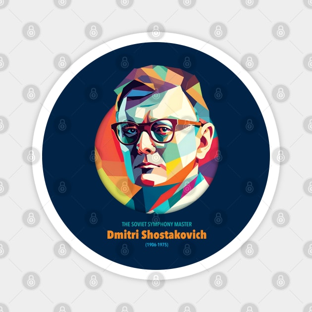 Dmitri Shostakovich WPAP Magnet by BAJAJU